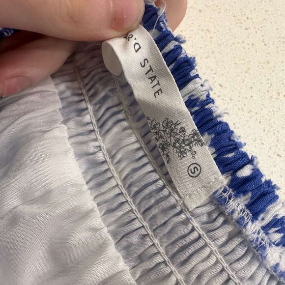 Alter’d State Blue and White Floral Shorts - Picture 2 of 4